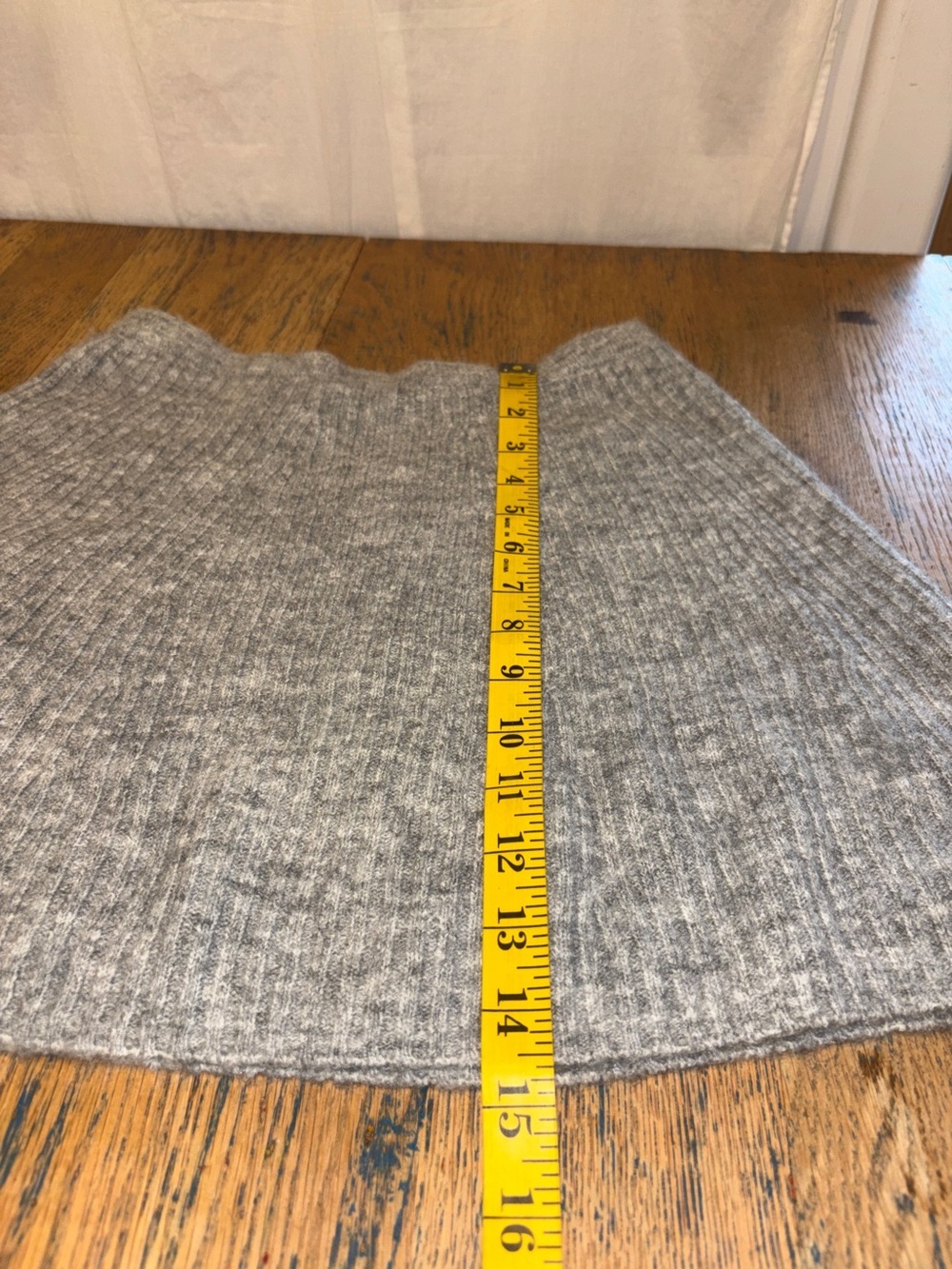 DIVIDED NWT  Grey Ribbed Knit Mini Skirt Size S - Picture 7 of 7